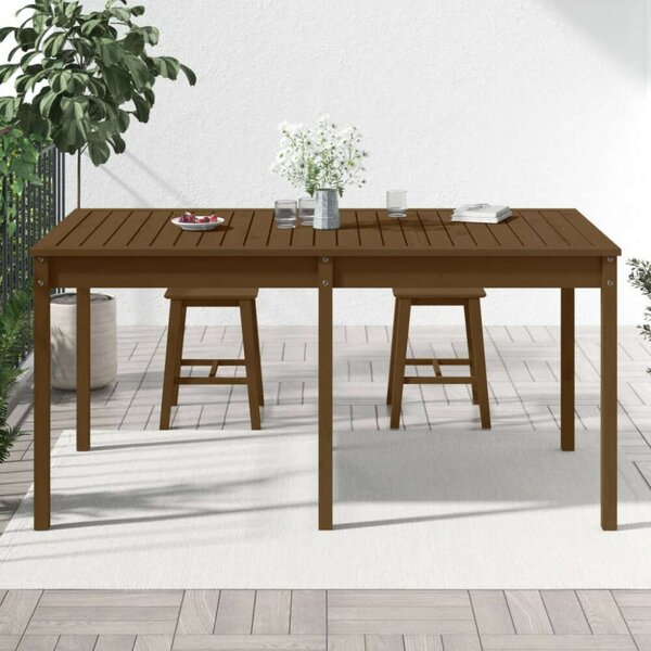 Fenyőfa Kerti Asztal - Mézbarna - 160x82,5x76 cm