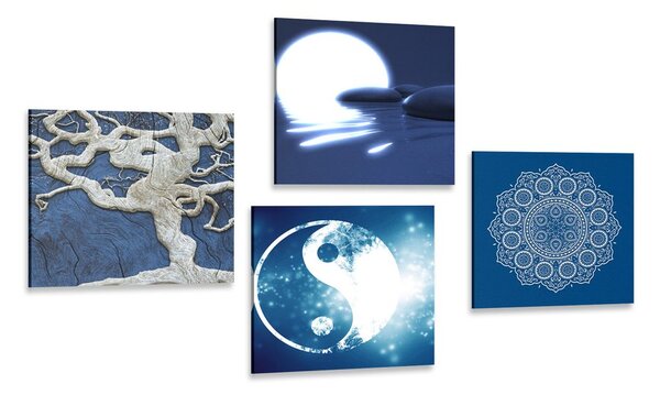 Képszett Feng Shui kék változatban
