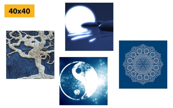 Képszett Feng Shui kék változatban
