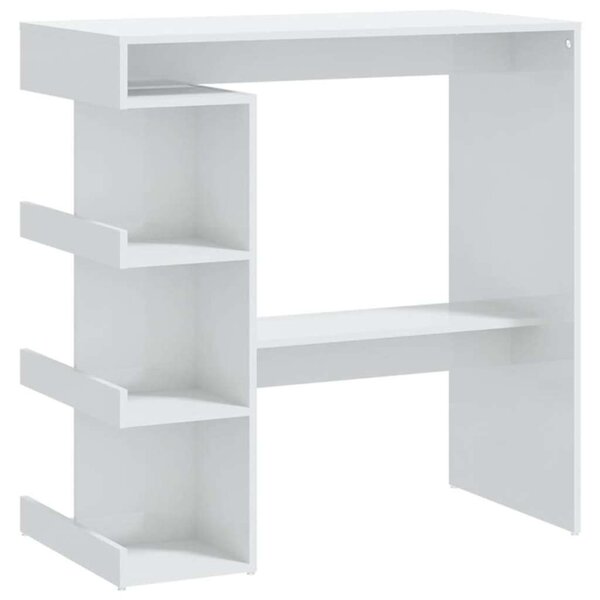 Modern Bárasztal - Fehér - 100x50 cm