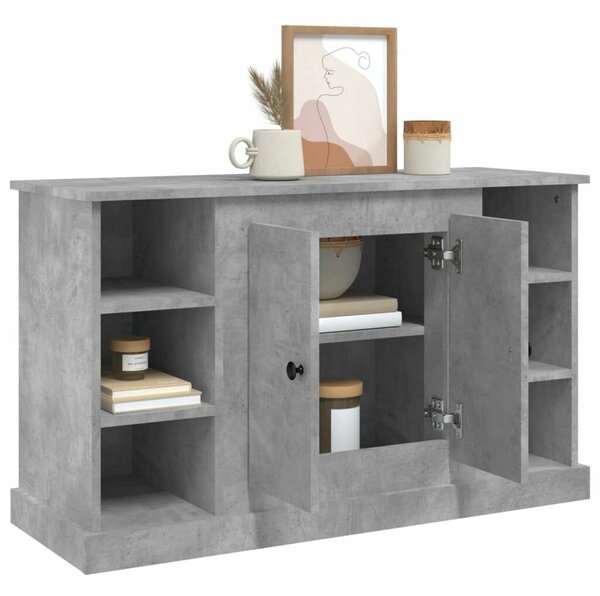 Modern Tálalószekrény - Betonszürke - 100x35,5x60 cm
