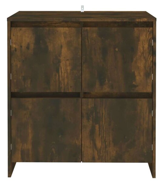 2 db Tálalószekrény - Füstös Tölgy - Forgácslap - 70x41x75 cm
