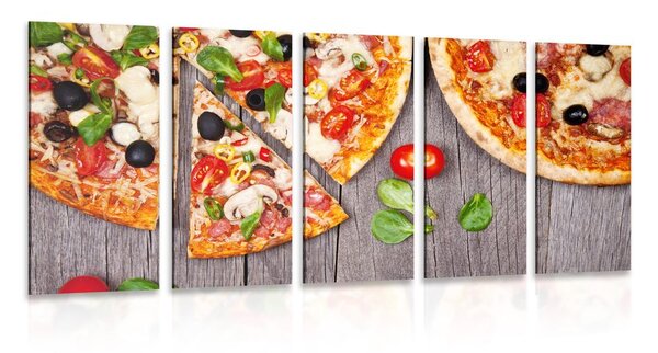 5-részes kép pizza