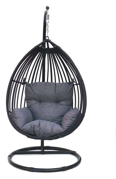 ROJAPLAST BOGOTA Polyrattan Függőágy – Fekete