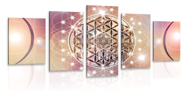 5 részes kép varázslatos Mandala