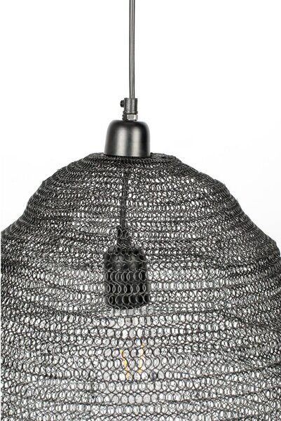 Lena fekete függőlámpa, ø 48 cm - White Label