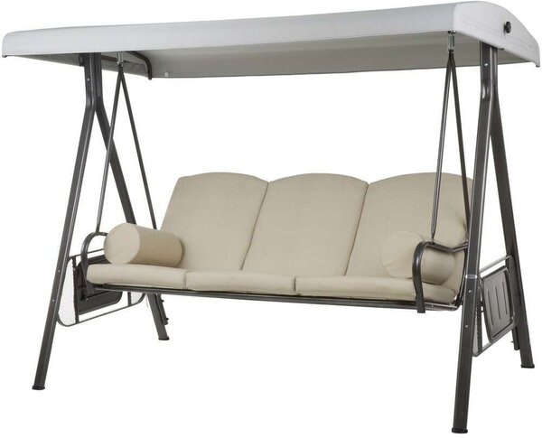 Dajar Salerno Kerti Hintaágy - 3 személyes - Tetővel - 178 cm