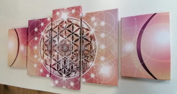 5 részes kép varázslatos Mandala