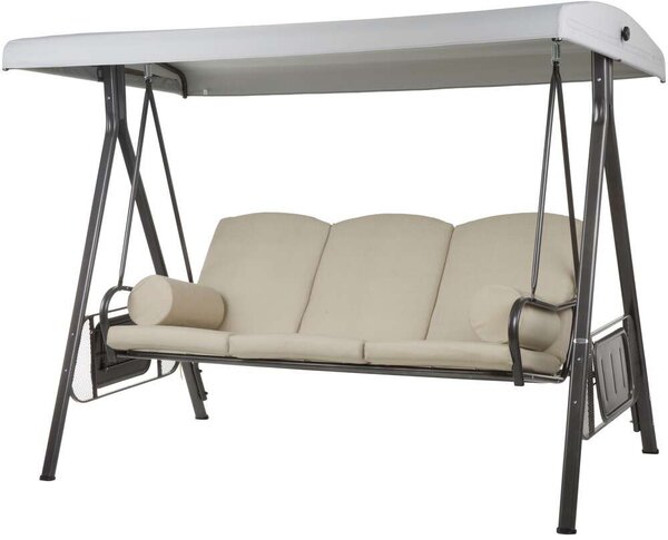 Dajar Salerno Kerti Hintaágy - 3 személyes - Tetővel - 178 cm