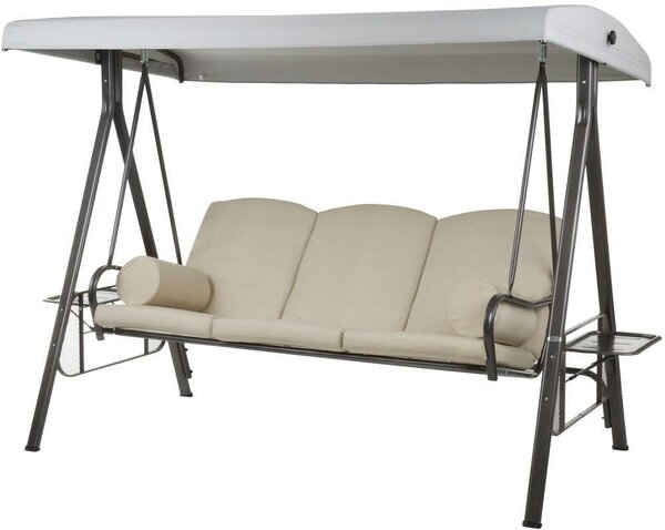 Dajar Salerno Kerti Hintaágy - 3 személyes - Tetővel - 178 cm