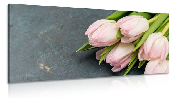 Kép pasztell rózsaszín tulipánok