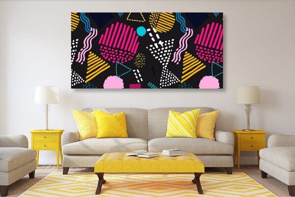 Kép modern Memphis minta