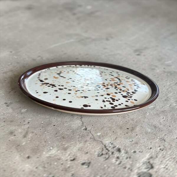 Pöttyös pizza tányér 34 cm átmérővel