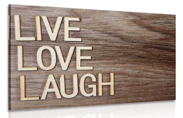 Kép felirattal - Live Love Laugh