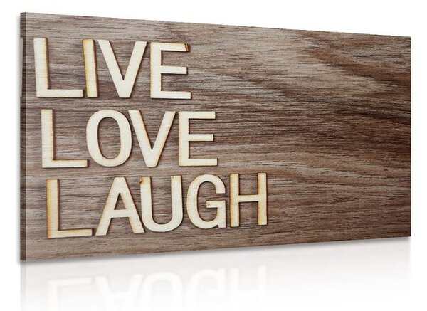 Kép felirattal - Live Love Laugh