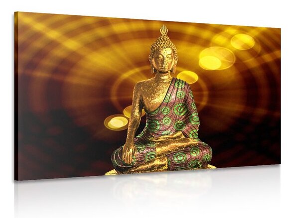 Kép Buddha szobor absztrakt háttérrel