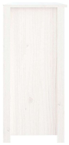 Fenyőfa Tálalószekrény - Fehér - 100x35x74 cm
