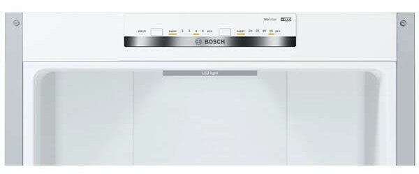 Bosch KGN39VLEB Alulfagyasztós hűtőszekrény, 368L, M: 203, No Frost, E energiaosztály, Inox