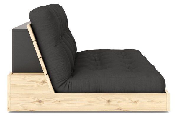 Sötétszürke kinyitható kanapé 196 cm Base – Karup Design