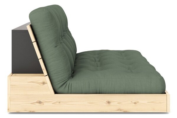Zöld kinyitható kanapé 196 cm Base – Karup Design