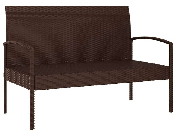 RelaxDays - Barna Polyrattan Kerti Pad - 105 cm
