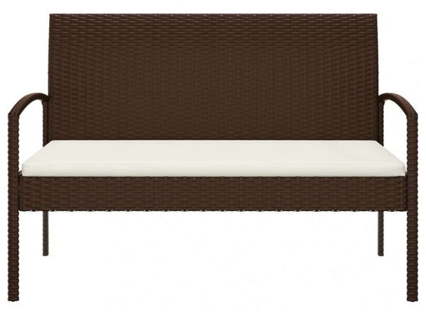 RelaxDays - Barna Polyrattan Kerti Pad - 105 cm