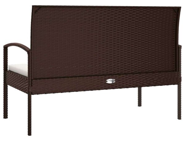 RelaxDays - Barna Polyrattan Kerti Pad - 105 cm