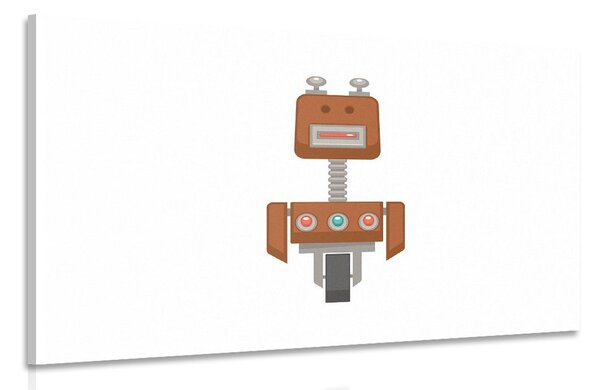 Kép robot barna színben