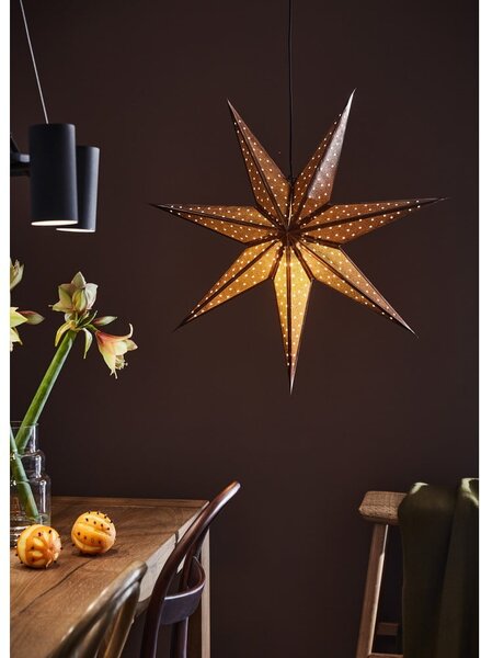 Black Friday - Glitter barna karácsonyi függő fénydekoráció, hosszúság 75 cm - Markslöjd