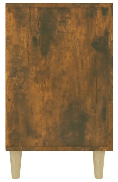 Füstös tölgyszínű szerelt fa tálalószekrény 100 x 36 x 60 cm
