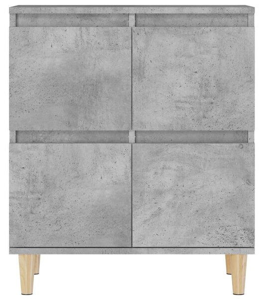 Modern Tálalószekrény Szett - Betonszürke - 3 db - 60x35x70 cm