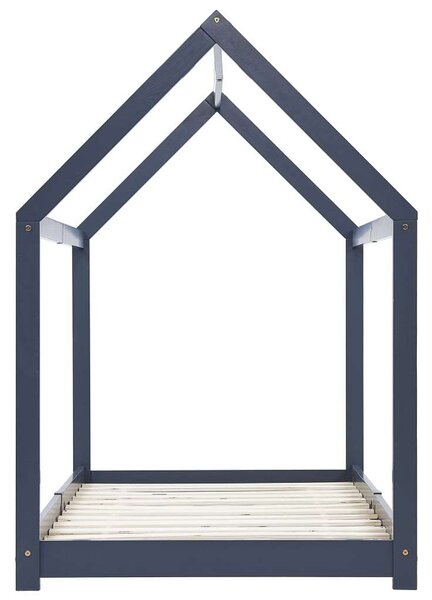 Vidám Faház Gyerekágy - 90x200 cm - Szürke