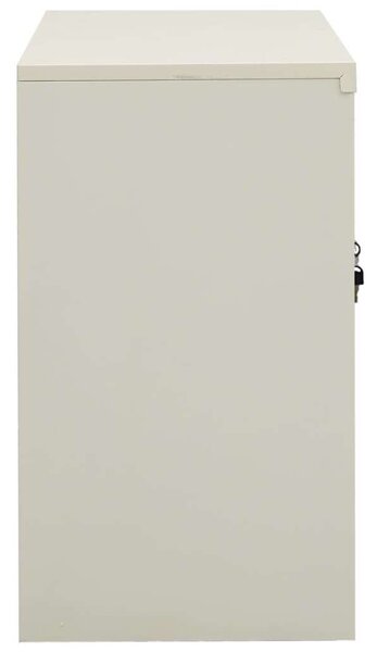 Acél Irodai Szekrény - Üvegajtó - 90x40x70 cm