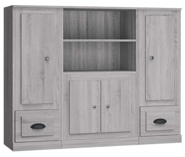 VidaXL Tárolószekrény - Sonoma Szürke - 132x35.5x103.5 cm