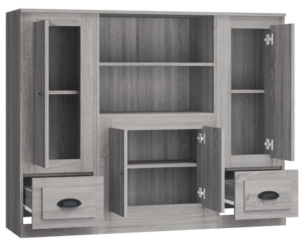 VidaXL Tárolószekrény - Sonoma Szürke - 132x35.5x103.5 cm
