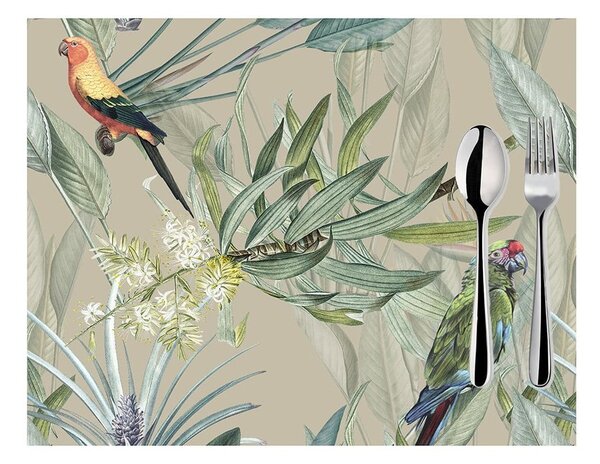 Jungle Birds 2 db-os bézs tányéralátét szett, 33 x 45 cm - Mike & Co. NEW YORK