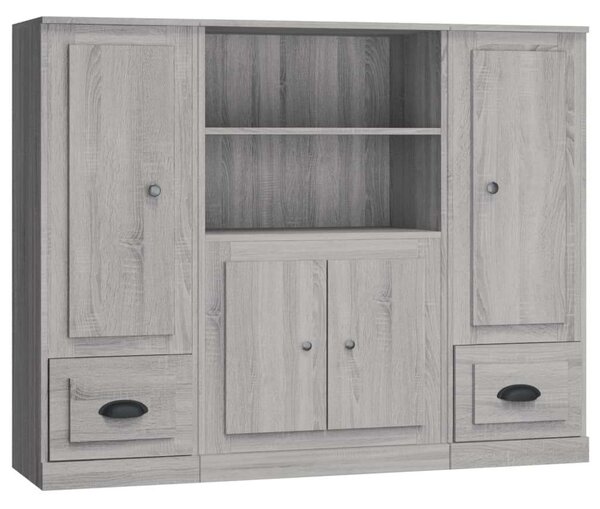 VidaXL Tárolószekrény - Sonoma Szürke - 132x35.5x103.5 cm