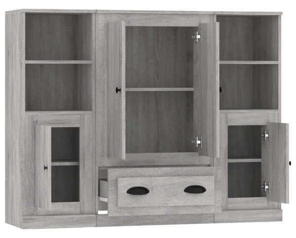VidaXL Tárolószekrény - Sonoma Szürke - 132cm