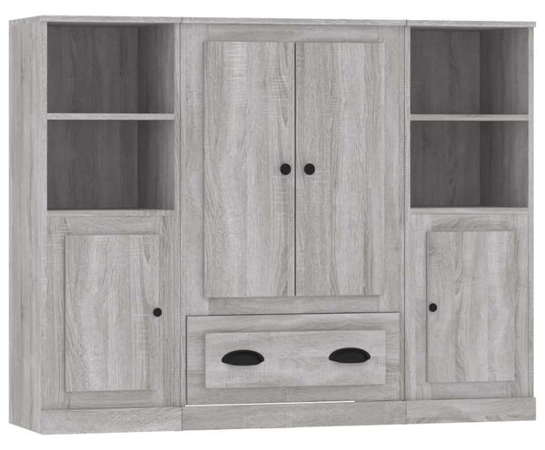 VidaXL Tárolószekrény - Sonoma Szürke - 132cm