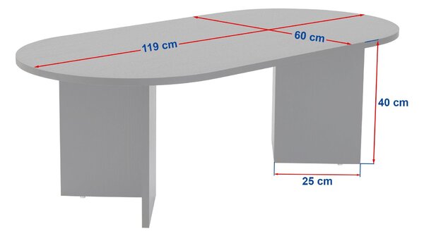 Konferenciasztal SAVERO, Sapphire tölgy