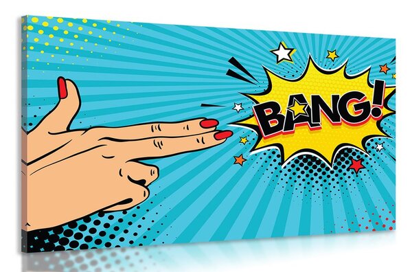 Kép pop art motívummal- BANG!