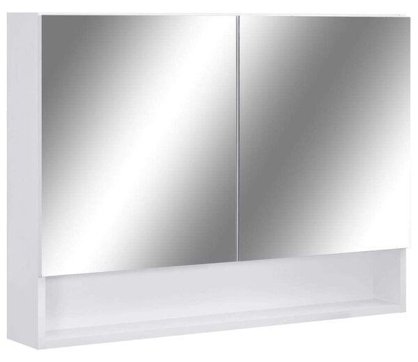 LED-es Tükrös Szekrény - Fürdőszoba - 80x15x60 cm