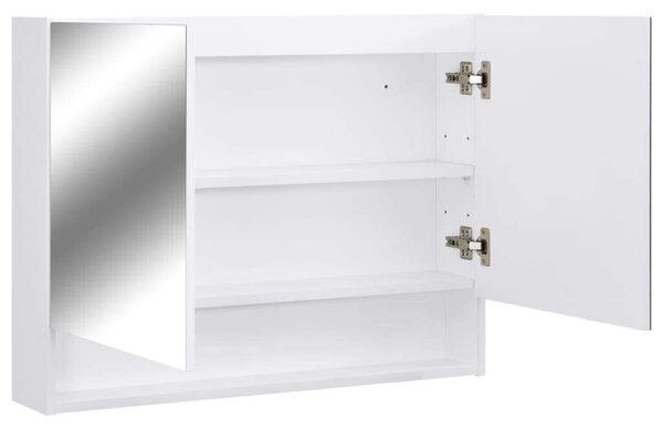 LED-es Tükrös Szekrény - Fürdőszoba - 80x15x60 cm
