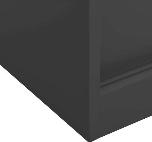 Acél Irodai Szekrény - Tolóajtós - 90x40x90 cm