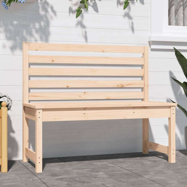 Tömör fenyőfa kerti pad 109 cm