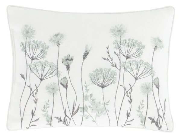 Meadowsweet Floral fehér-zöld párna, 30 x 40 cm - Catherine Lansfield
