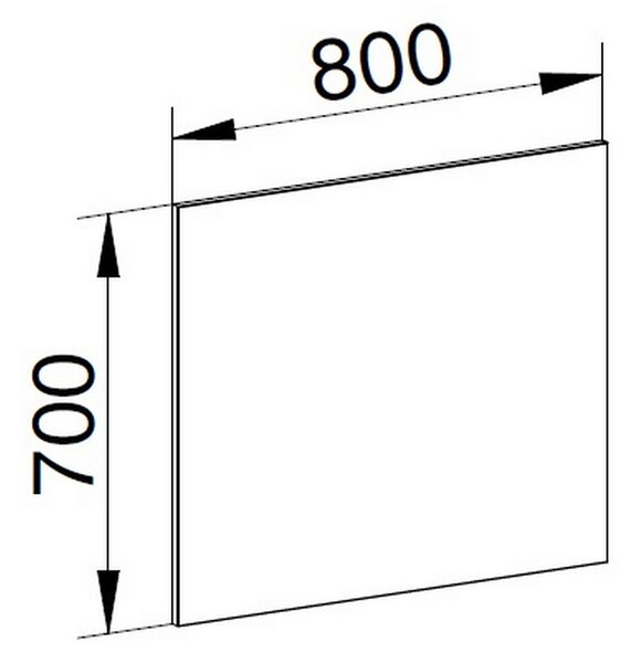 Mereo Mereo, Tükör 800x700x20 mm, MER-CN693