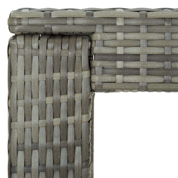 Polyrattan Kerti Bárszett - 5 részes - Szürke