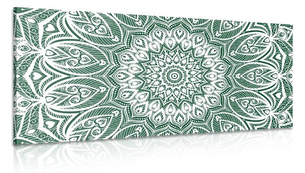 Kép harmónia Mandala zöld alapon