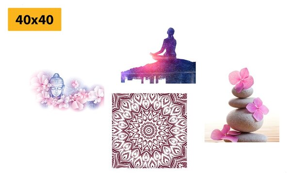 Képszett Feng Shui rózsaszín változatban